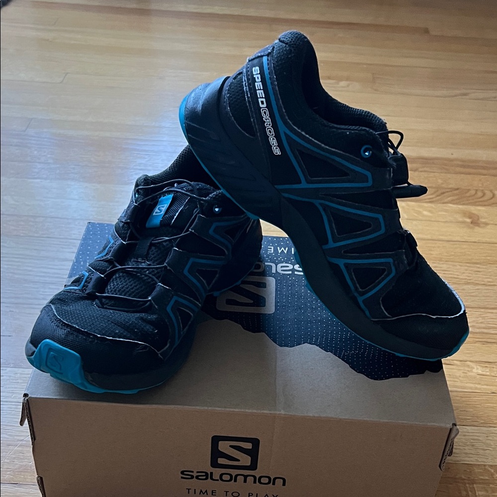 Salomon Speedcross Black with Blue Accents
